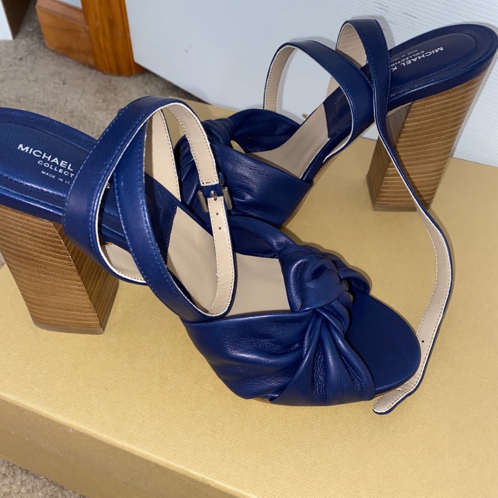 Michael Kors Gabrielle Leather Sandal Heels